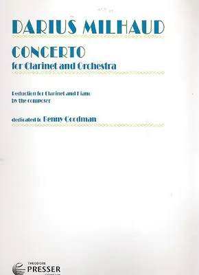 Produktbild von Concerto for clarinet and orchestra for clarinet and piano