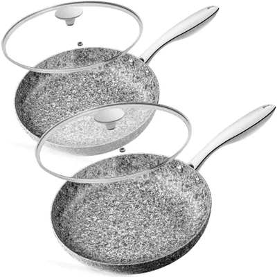 Produktbild von MICHELANGELO 2-teiliges Pfannen-Set, Granit-Antihaftbeschichtung