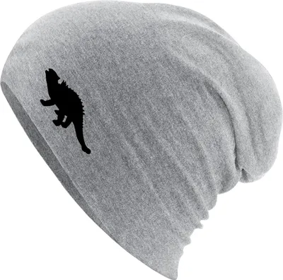 Produktbild von Huuraa Beanie Ankylosaurus Dinosaurier Heather Grey One Size Baumwolle und Elasthan Mütze Geschenkidee