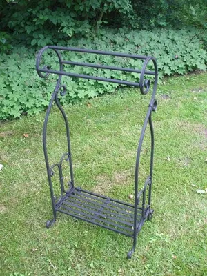Produktbild von Verzierter Standhandtuchhalter, Handtuchstange, Eisen, massiv,Landhaus