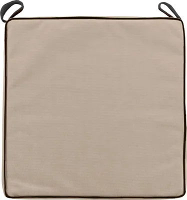 Produktbild von Outdoor-Stuhlkissen aus Polyester, wasserabweisend, mit Klettschlaufen