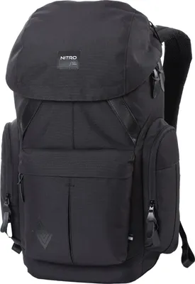 Zdjęcie produktu dla NITRO plecak rekreacyjny Plecak z przegrodą na laptopa Plecak dwuczęściowy 32L True Black czarny