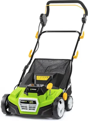 Obrázek produktu pro Vertikutační stroj - Elektrický kartáč na trávu - Odstraňovač mechu - Provzdušňovač trávníku - Akumulátorový vertikutační stroj