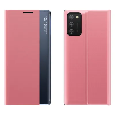 Zdjęcie produktu dla New Sleep Case pokrowiec etui z klapką z funkcją podstawki Samsung Galaxy A03s (166,5) różowy