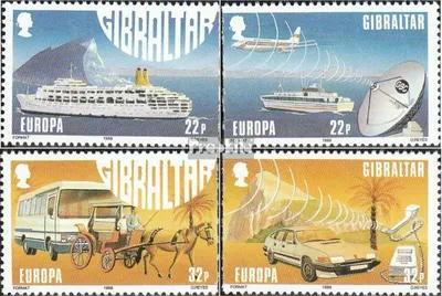 Produktbild von Briefmarken Gibraltar 1988 Mi 544-547 (kompl.Ausg.) postfrisch Transportmittel