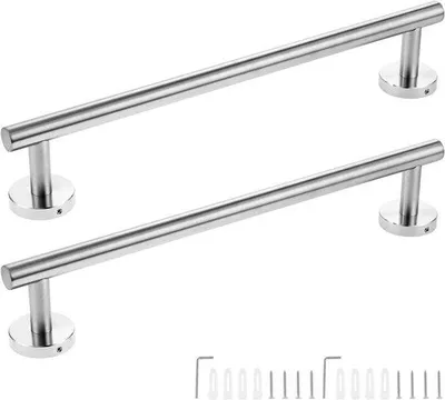 Obrázek produktu pro Držák na ručníky 40 cm - nerezová ocel 304 - montáž na zeď - odolný a nerezový