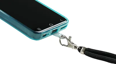 Immagine prodotto di Custodia in TPU caseroxx compatibile con Emporia SMART.6lite / E6.lite, SMART.ME7 / 7lite / 7mini, con cinturino da spalla in TPU azzurro