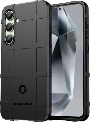 Produktbild von Mobigear Rugged Shield  Samsung Galaxy S24 FE Hülle Flexibles TPU Backcover Stoßfest - Schwarz