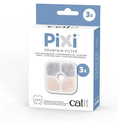 Image de Pixi Fountain filtre à boisson pour chat 3pcs