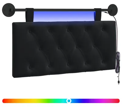 Produktbild von Hängendes Kopfteil Mit LED Licht Schwarz Samt