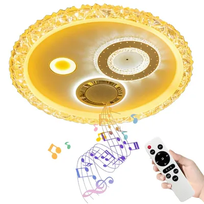 Produktbild von Bluetooth Musik Deckenlampe 72W, RGB+CCT 3000–6500K, 50cm LED Deckenleuchte mit App Steuerung