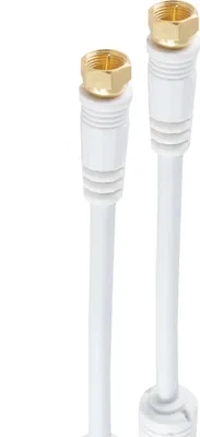 Image de shiverpeaks BS80302 Câble coaxial 1,5 m F Blanc (BS80302)