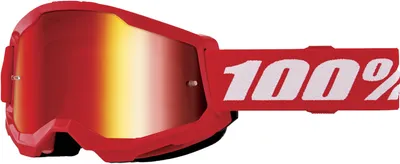 Produktbild von 100% Goggle Strata2 Junior Red Mirror Red Lens rot