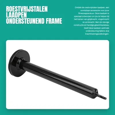 Produktbild von Hantelhalterung aus Edelstahl – Halterungsrahmen – Fitnesszubehör – Stützrahmen – Gewichtsplatte – 20 x 220 mm – Hantel