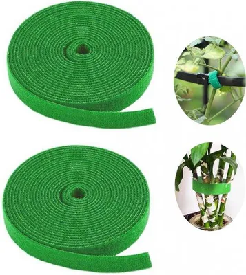 Productafbeelding van Zelfklevende plantband - 10 mm x 20 m - Zelfklevende plantband - Plantband voor binnen en buiten - Plantbandtape - Groen - Zelfklevende plantbandtape - Zeer sterk - Plantbanden