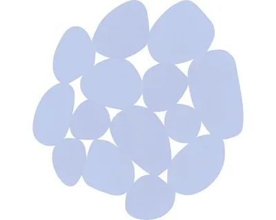 Produktbild von MSV 3700703952091, Blau, Einfarbig, Rund, Polyvinylchlorid (PVC), 12 x 13 cm