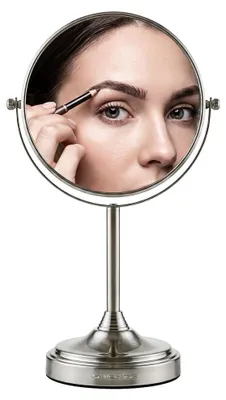 Immagine prodotto di Specchio da trucco da tavolo OVENTE, 17,8 cm, 1 ingrandimento x7, girevole a 360 gradi