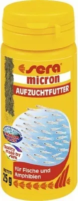 Produktbild von sera Micron Nature, Zierfisch, Trockenfischfutter, Vitamin A, Vitamin B1, Vitamin B2, Vitamin C, Vitamin D3, Vitamin E, Medium, 56,6%, 10,3%
