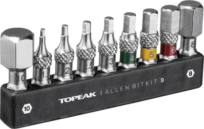 Immagine prodotto di Topeak Allen BitKit 9 set di punte da 1,5-10 mm, 30 mm TT2591