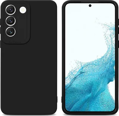 Produktbild von Cadorabo Hülle für Samsung Galaxy S22 Schutz Hülle in Schwarz TPU Silikon Etui Case Handyhülle