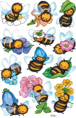 Produktbild von HERMA 3569 10x Sticker DECOR Lustige Bienen