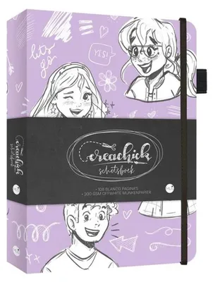 Zdjęcie produktu dla Kluitman Creachick Skizzenbuch lila 21x15cm