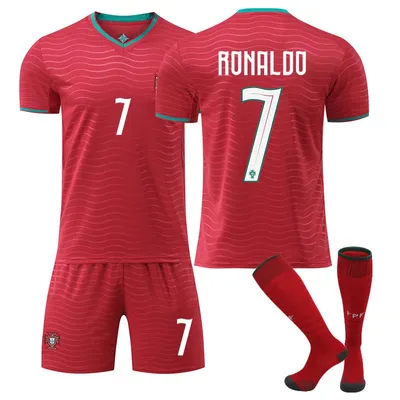 Immagine prodotto di #7 RONALDO Maglia da calcio del Portogallo per i Mondiali 2026, per bambini e adulti. TAGLIA:24