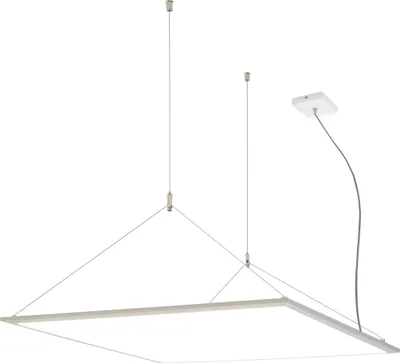 Produktbild von EGLO LED Deckenleuchte Salobrena 1, 1 flammige Deckenlampe, Material: Aluminium, Kunststoff, Farbe: Weiß, L: 30x30 cm, neutralweiß