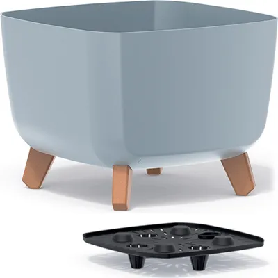 Obrázek produktu pro Prosperplast s.r.o. Květináč s nožičkami GRACIA SQUARE 29 cm, šedá