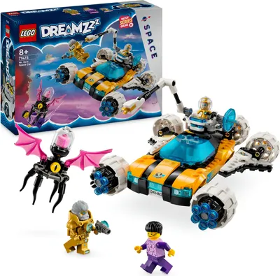 Produktbild von LEGO DREAMZzz Der Weltraumbuggy von Mr. Oz, Set mit Spielzeug-Auto oder Space Shuttle, inklusive Minifiguren Mr. Oz, Albert und Jayden, Weltraum-Geschenk für Jungen und Mädchen ab 8 Jahren 71475