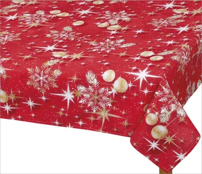 Obrázok produktu pre Obrus CHRISTMAS - 70x70 cm - červený,zlatý