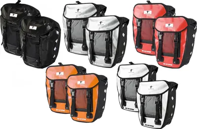 Produktbild von 2x Red Loon Pro Packtasche Fahrradtasche Gepäckträgertasche LKWPlane wasserdicht, Herstellernummer:VDP64136_2, Farbe:Schwarz