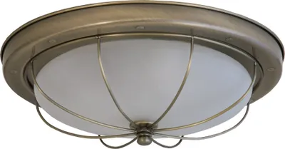Zdjęcie produktu dla Plafon okrągły Sudan brązowo-biały 2xE27x40W szkło wym:11x36x36cm IP20 Rabalux