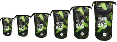Produktbild von DonDon wasserdichter Outdoor Dry Bag Trockentasche mit Riemen - camouflage 5 Liter