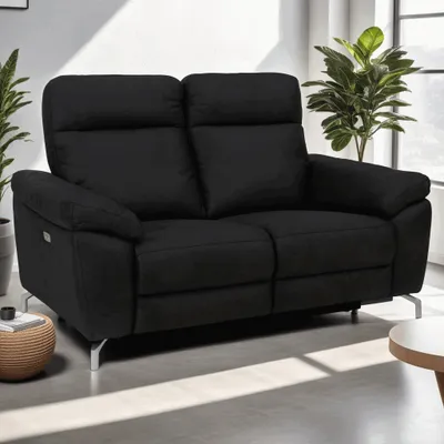 Produktbild von 2-Sitzer Sofa Selesta Schwarz - Giga Meubel