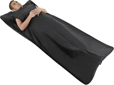 Imagen del producto de Manta de sauna infrarroja de 500W, 180x90cm, con mando a distancia, 1-9 niveles (30°C-70°C). Manta infrarroja portátil para sauna en casa, ideal para la relajación