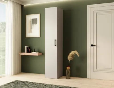 Produktbild von BEAUTYSOFA Kleine Garderobe MARGARET IV 40cm - Schrank fur Korridor & Eingang - Farbe: Kaschmir