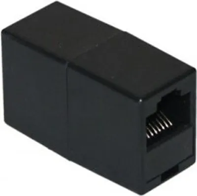 Produktbild von ISDN Adapter, RJ45-Buchse (8P8C) - RJ45-Buchse (8P8C), schwarz
