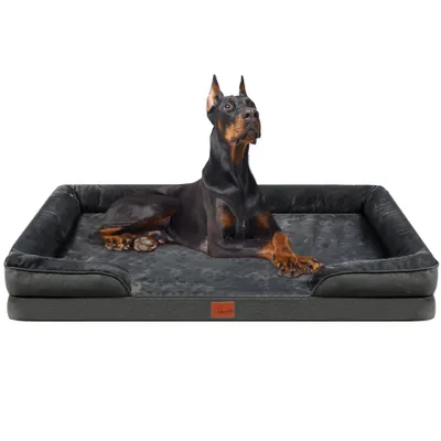Produktbild von Tierbett orthopädisches Hundebett Memory Foam Ergonomisches Hundesofa, mit rutschfest abnehmbarem waschbarem Bezug