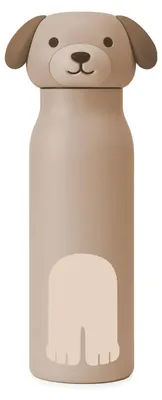 Produktbild von ZAZU Kinder-Trinkflasche 400 ml Edelstahl doppelwandig isoliert BPA-frei Hund