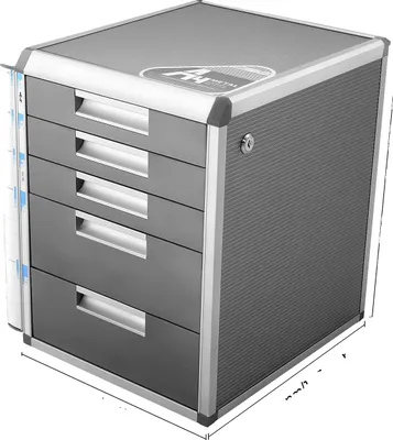 Produktbild von Schubladenorganizer, abschließbarer Stauraum, modernes Design, grau