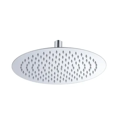 Immagine prodotto di JOHO Soffione doccia a pioggia  in acciaio inox 304,  a pioggia da  con ugelli anticalcare, soffione doccia rotondo da incasso 30cm cromato