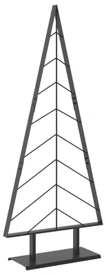 Obrázok produktu pre vidaXL Kovový vianočný stromček s podstavcom KUOPIO, 150 cm, oceľ, čierna farba
