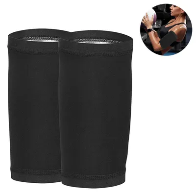 Produktbild von 1 Paar schweißformende Armstulpen, Kompressions-Schweißbänder, Funktionsärmel mit fettreduzierendem Kordelzug, elastisches Armband, Größe 2XL/3XL