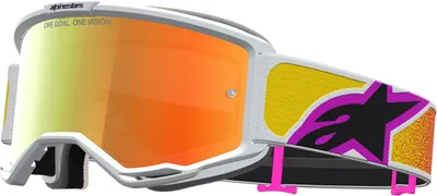 Immagine prodotto di Occhiali da motocross Alpinestars Vision 5 Drag Mirror, arancione/bianco, taglia unica