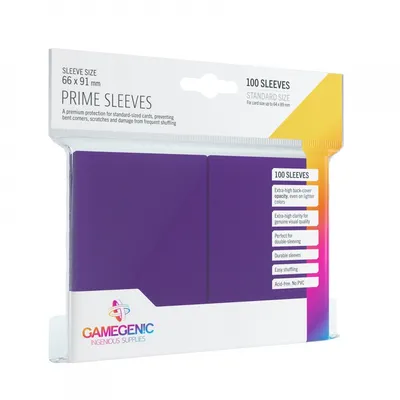 Produktbild von Gamegenic - Prime Sleeves Purple (100 Sleeves)