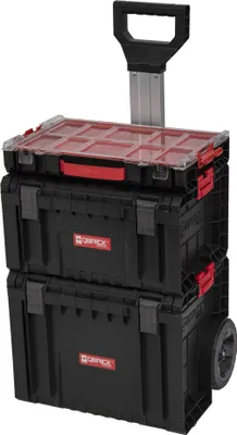 Obrázek produktu pro Qbrick System PRO Set 2 Sada vozíků na nářadí + PRO Cart 2.0 + PRO Toolbox 2.0 + PRO Organiser 100 450 x 390 x 690 mm 52 l IP54