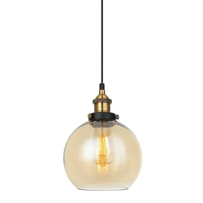 Immagine prodotto di Italux Cardena lampada a sospensione industriale nera MDM-4330/1 GD+AMB