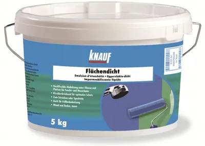 Produktbild von Knauf Flächendicht Abdichtungsmasse 5 Kg wasserundurchlässig rissüberbrückend unter Fliesen