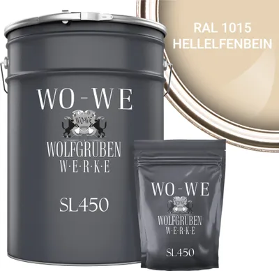 Produktbild von 2K Poolfarbe Poolbeschichtung Schwimmbadfarbe SL450 Hellelfenbein wie RAL 1015 - 10Kg